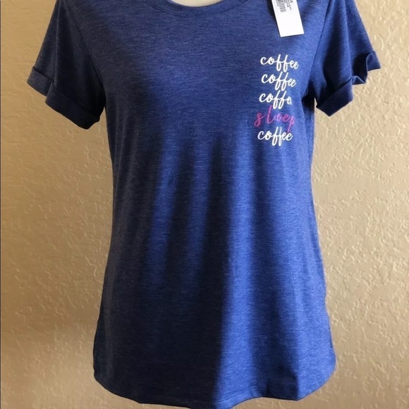 Natural Reflections Mazarene Blue Coffee Sleep Top - Picture 4 of 8